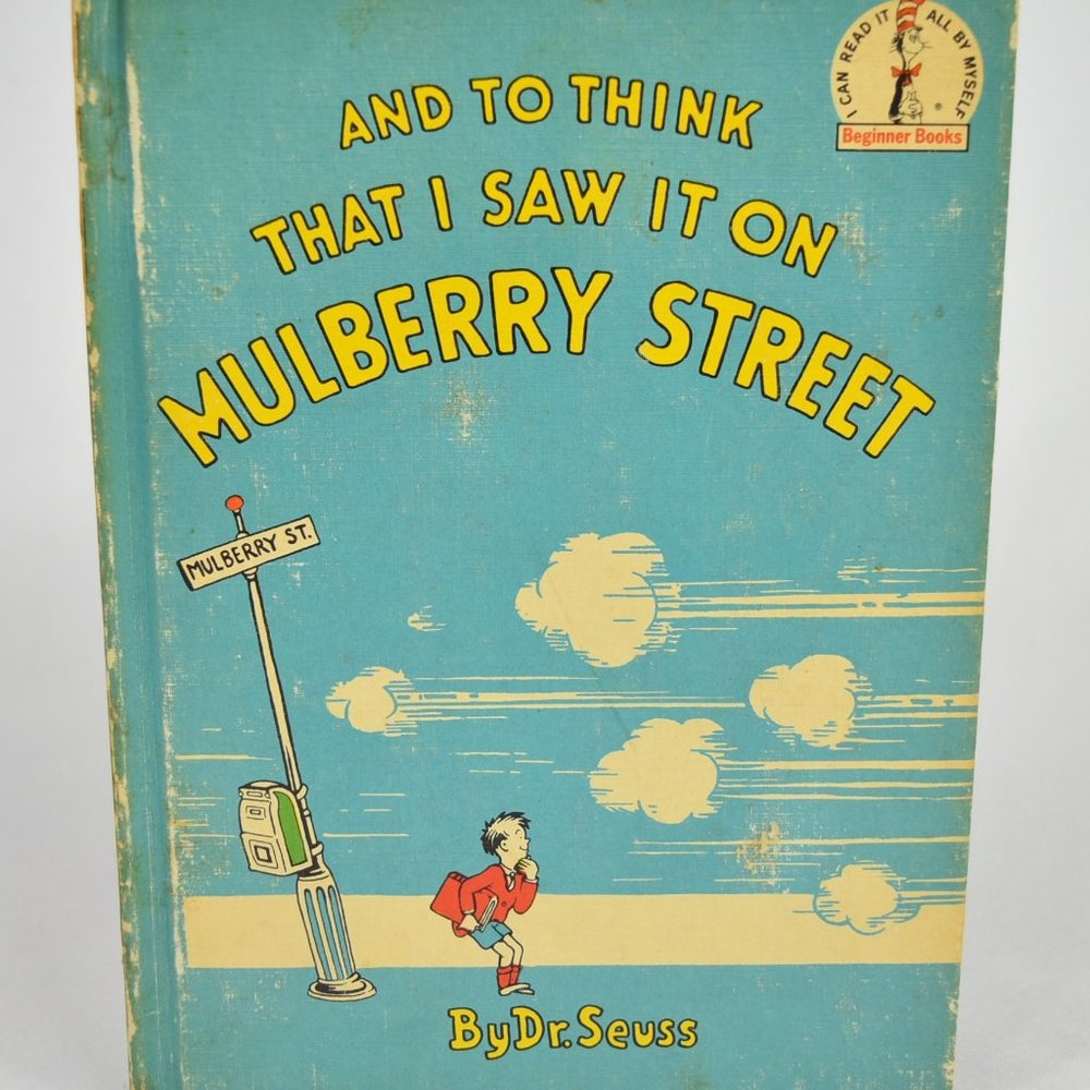And To Think That I Saw It On Mulberry Street Dr. Seuss 1937 Book Club Edition